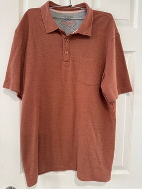 Weatherproof Vintage Men’s Waffle Knit Polo Shirt